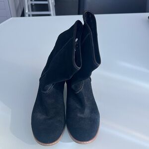 UGG Black Suede Ankle Booties